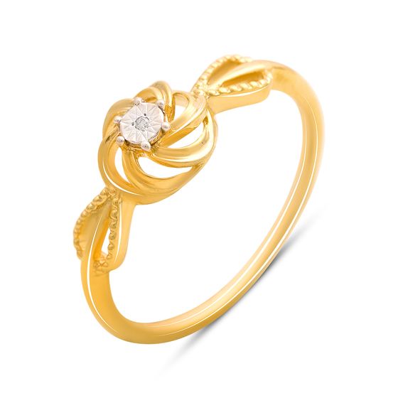 Серебряное кольцо с бриллиантом