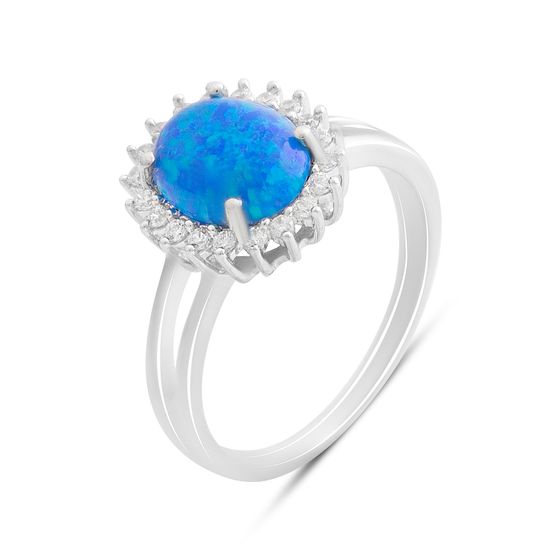 Серебряное кольцо с опалом