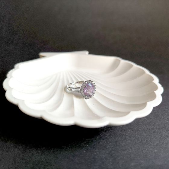 Серебряное кольцо с аметистом