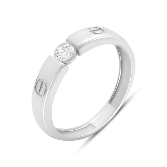 Серебряное кольцо с фианитами