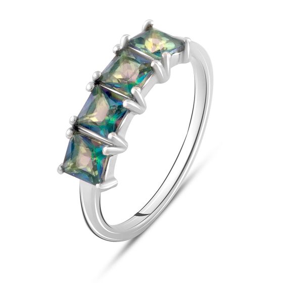 Серебряное кольцо с мистик топазом 0.938ct