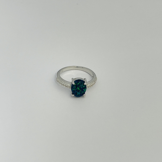 Серебряное кольцо с опалом 1.493ct