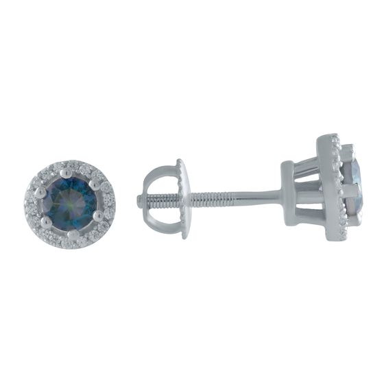 Серебряные серьги с мистик топазом 0.78ct