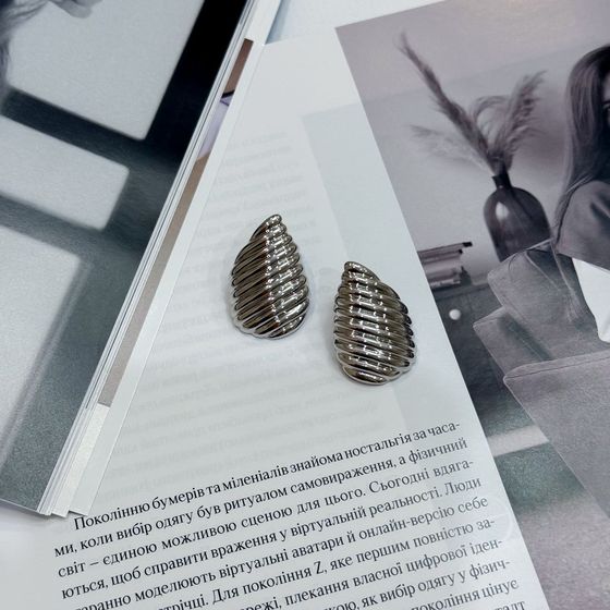 Серебряные серьги без камней