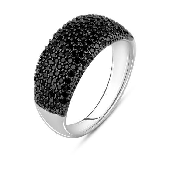 Серебряное кольцо с фианитами