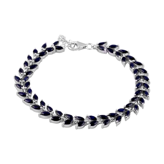Серебряный браслет с сапфиром 11ct