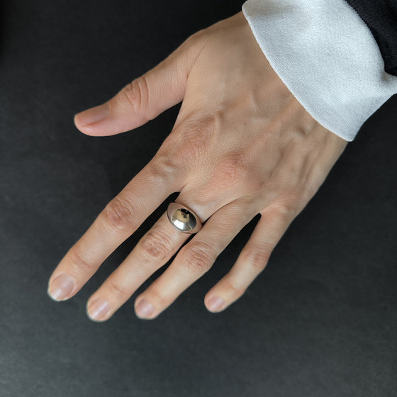 Серебряное кольцо без камней