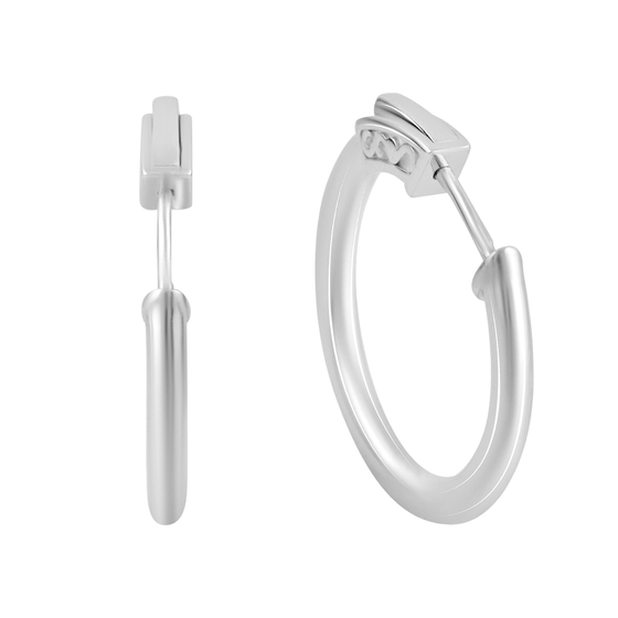 Серебряные серьги без камней