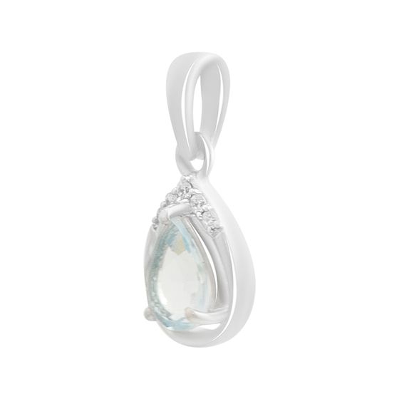 Серебряная подвеска с топазом 0.872ct