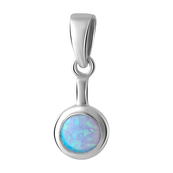 Серебряная подвеска с опалом 0.3ct