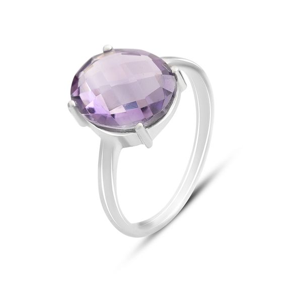 Серебряное кольцо с аметистом