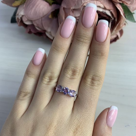 Серебряное кольцо с аметистом 1.625ct