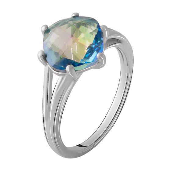 Серебряное кольцо с мистик топазом 2.968ct