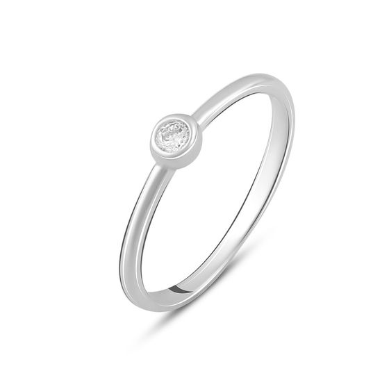 Серебряное кольцо с фианитами