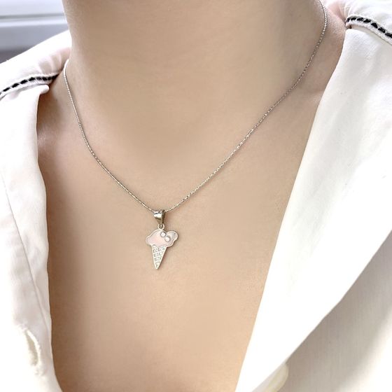 Серебряная подвеска с емаллю