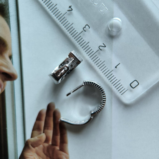 Серебряные серьги без камней