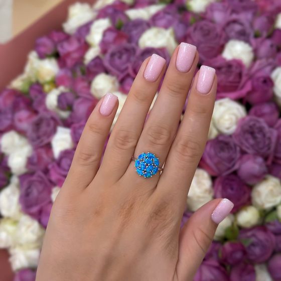 Серебряное кольцо с опалом 1.322ct