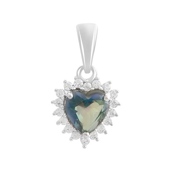 Серебряная подвеска с мистик топазом 0.815ct
