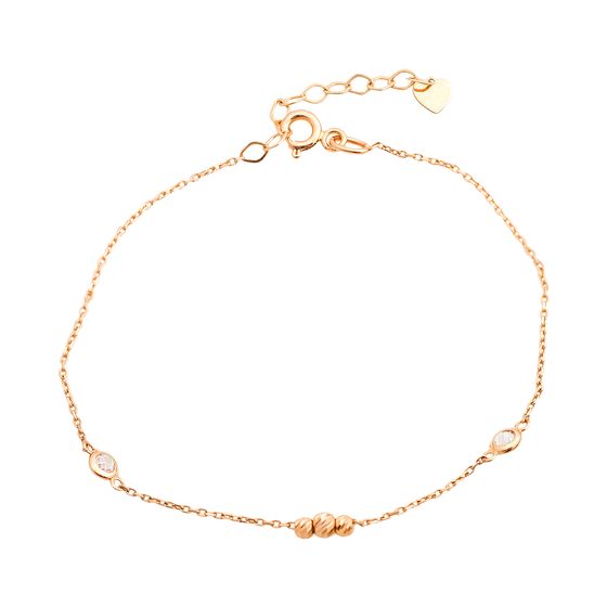 Золотой браслет с фианитами