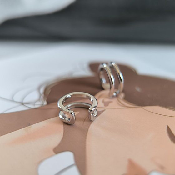 Серебряные серьги без камней