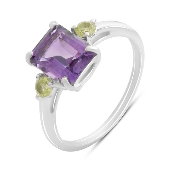 Серебряное кольцо с аметистом 2.558ct,