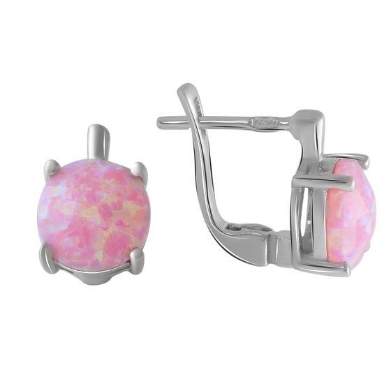 Серебряные серьги с опалом