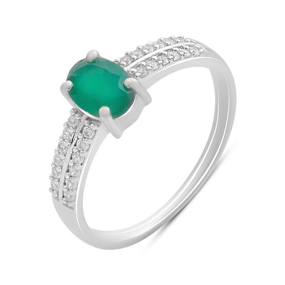 Серебряное кольцо с агатом 1.027ct