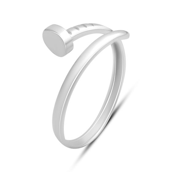 Серебряное кольцо без камней