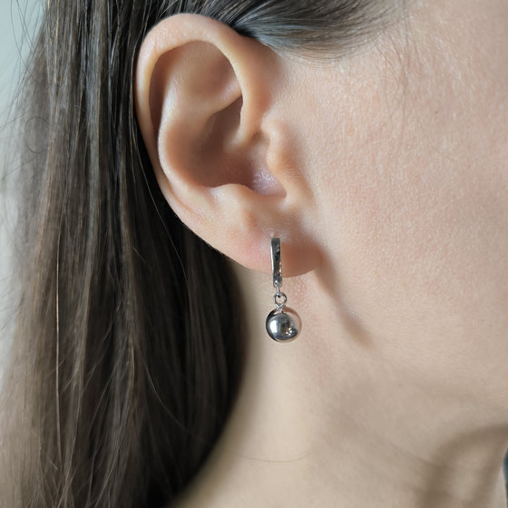 Серебряные серьги без камней