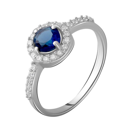 Серебряное кольцо с сапфиром nano 0.737ct