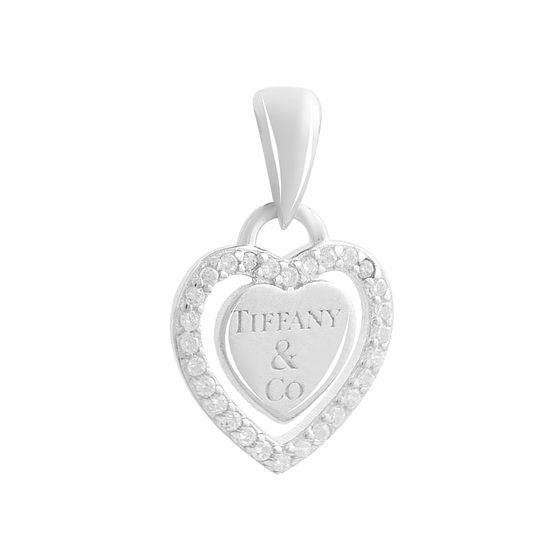 Серебряная подвеска с фианитами