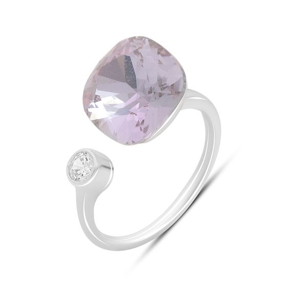 Серебряное кольцо с фианитами