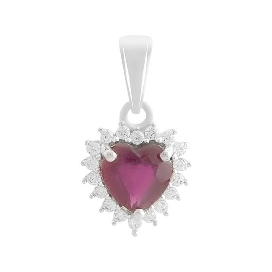 Серебряная подвеска с рубином 1.337ct