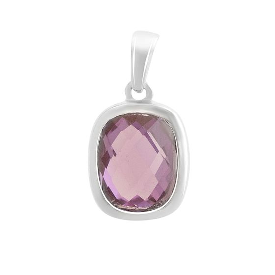 Серебряная подвеска с александритом