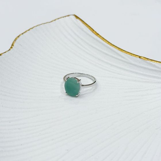 Серебряное кольцо с изумрудом 4.488ct