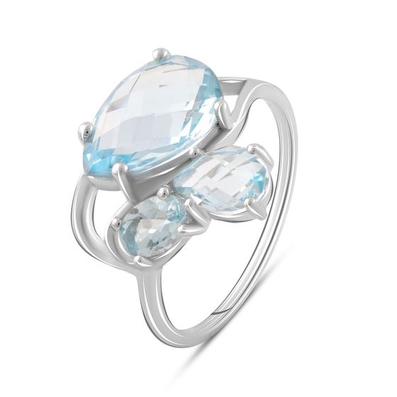 Серебряное кольцо с топазом 5.358ct