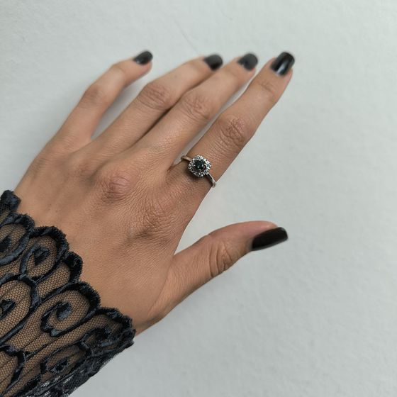 Серебряное кольцо с мистик топазом 0.358ct