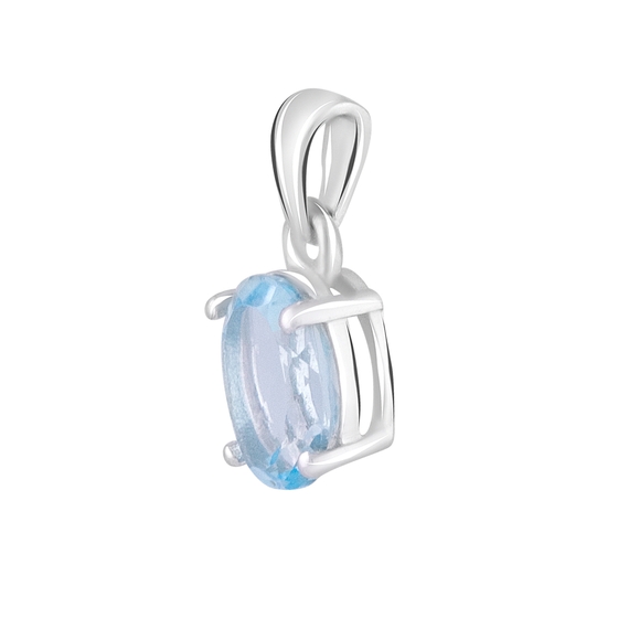 Серебряная подвеска с топазом 1.48ct