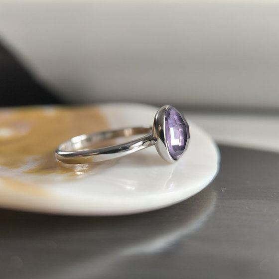 Серебряное кольцо с фианитами