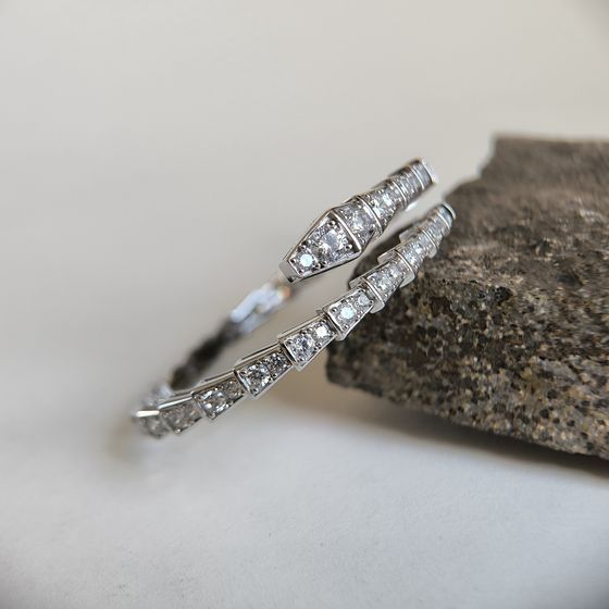 Серебряный браслет с фианитами