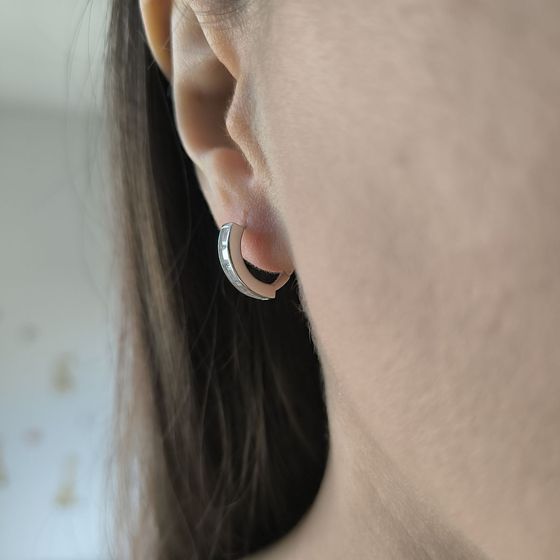 Серебряные серьги с фианитами