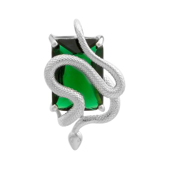 Серебряная подвеска с изумрудом nano 5.183ct