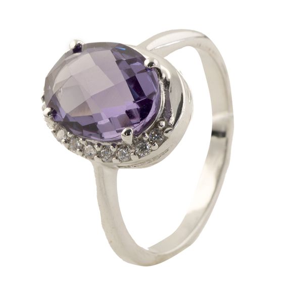 Серебряное кольцо с александритом 1.25ct