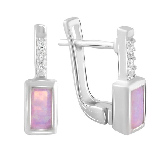 Серебряные серьги с опалом 0.498ct