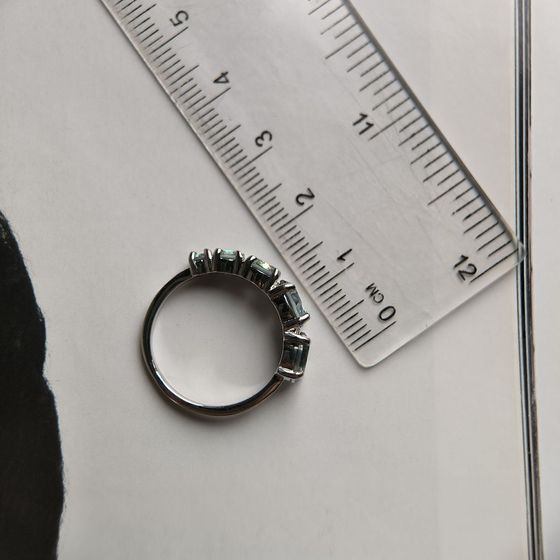 Серебряное кольцо с мистик топазом 1.84ct