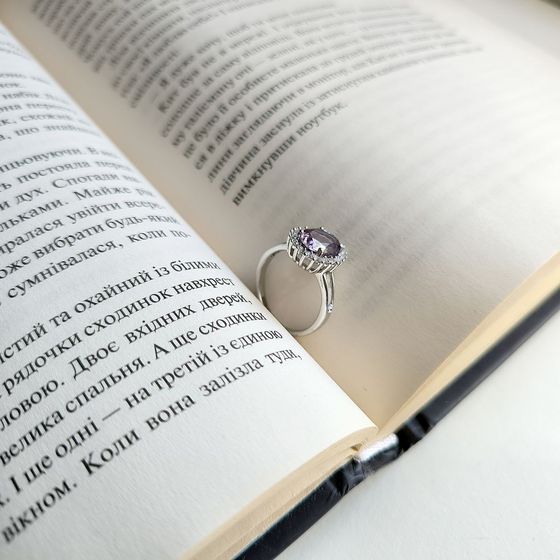Серебряное кольцо с аметистом 2.63ct