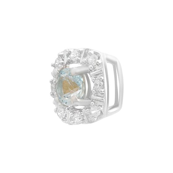 Серебряная подвеска с топазом 0.405ct