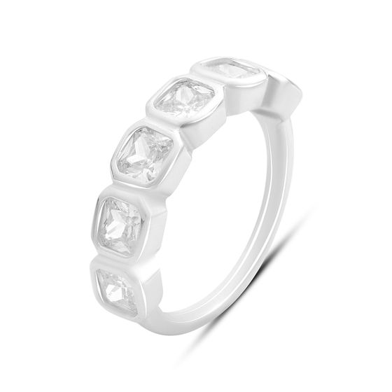 Серебряное кольцо с фианитами