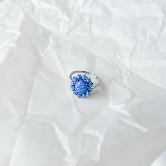 Серебряное кольцо с опалом 1.417ct