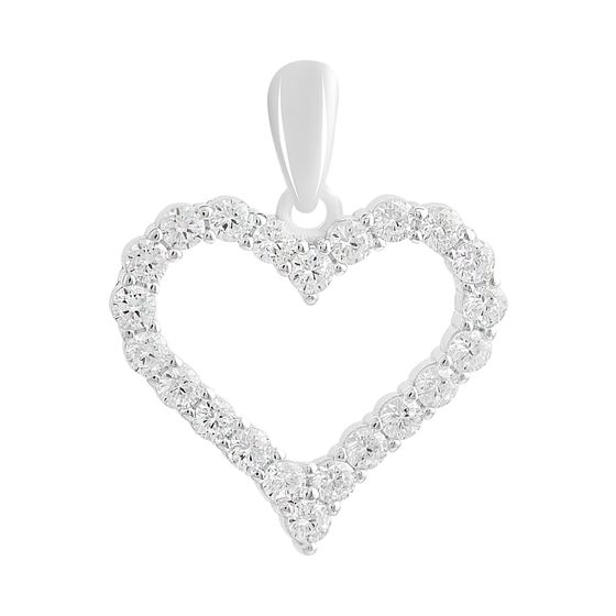 Серебряная подвеска с фианитами